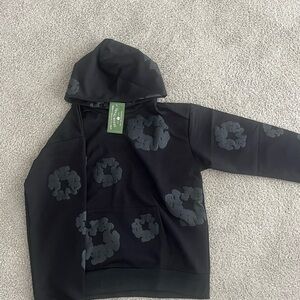 Black and Gray Denim Tears Hoodie